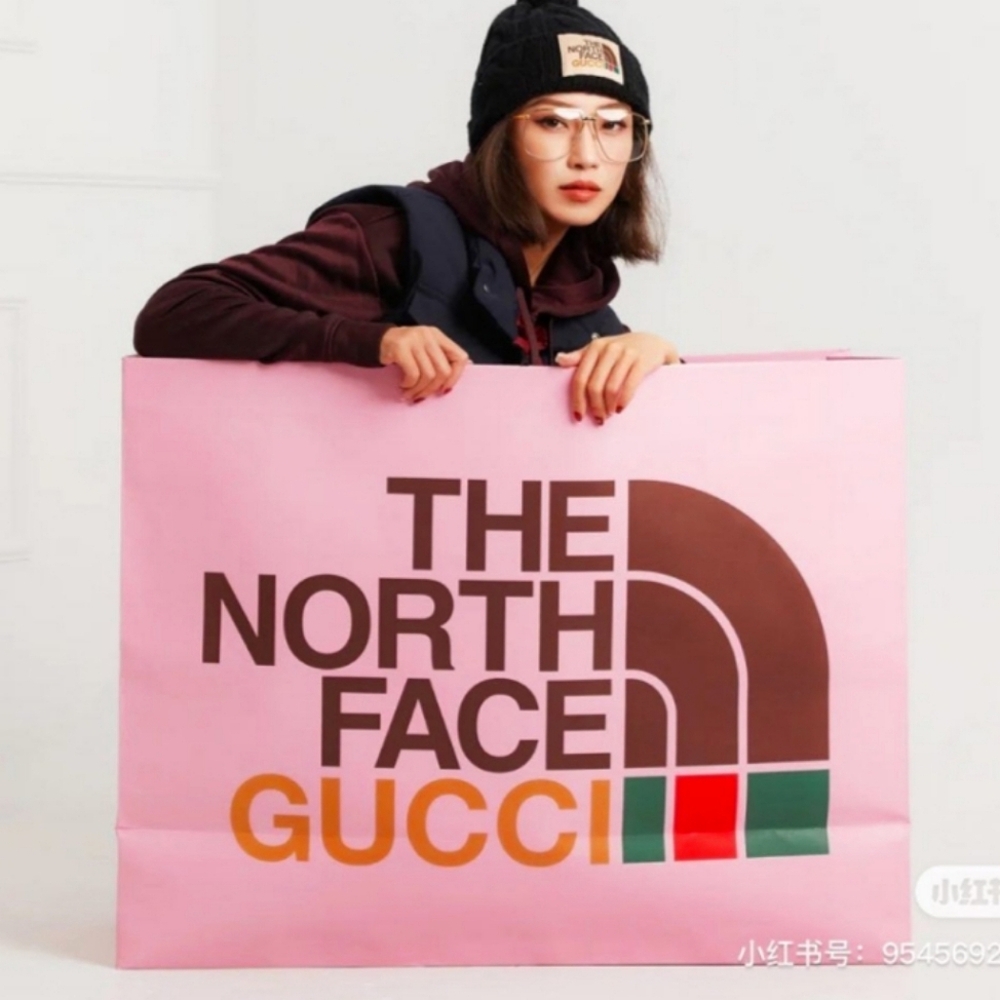 GUCCI NORTHFACE LIMITED EDITION EXTRA LARGE SHOPPING BAGS - Picture 2 of 2